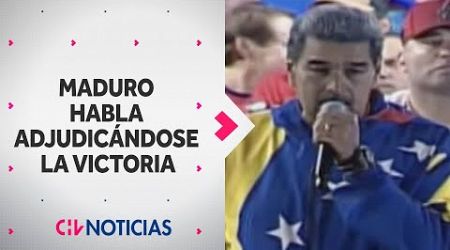 MADURO HABLA adjudicándose la victoria: &quot;Respeto a la voluntad popular&quot; - CHV Noticias
