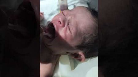 Newborn Baby Being Mucus