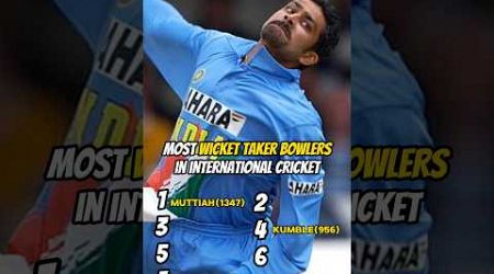 Most wicket taker bowlersin international cricket #cricketworldcup #cricket #t20 #ytshort