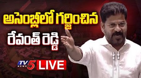 LIVE : CM Revanth Reddy Speech in Assembly | Telangana Assembly Sessions | Congress Govt | TV5 News