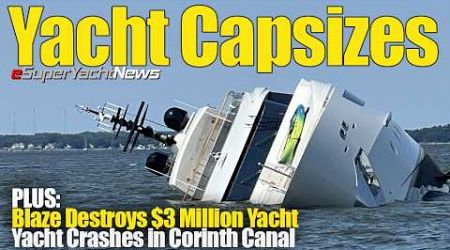 Yacht Fire, Yacht Capsizes &amp; Yacht Crashes into Corinth Canal! | SY News Ep357