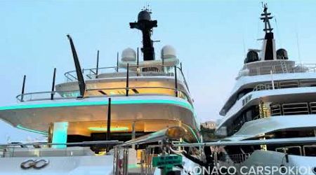 Billionaires’ Superyachts in Monaco: The Ultimate Luxury and Opulence #superyachts #billionairelife