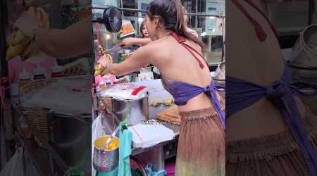 Happy Day with Famous Roti Lady Bangkok Thailand -Thai Street Food