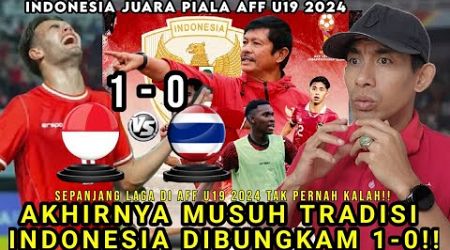 INDONESIA VS THAILAND 1-0 INDONESIA JUARA PIALA AFF U19 2024 JENS RAVEN CETAK GOL!! 