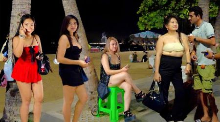 Pattaya Beach Road Scenes , Lots of Freelancers | Thailand 2024