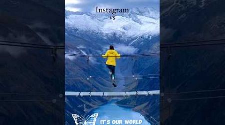 Instagram Vs reality #travel #place #nature#explore#what app_status .#aesthetic#like#fyp
