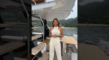 Touring a Galeon 500 Fly in Hongkong with me #yachtbroker #galeon #phuket #luxurylife #yacht