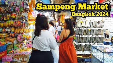 Walking Tour Sampeng Market Best Cheapest Market Shopping in Bangkok Thailand สำเพ็ง​ล่าสุด​ 26/7/24