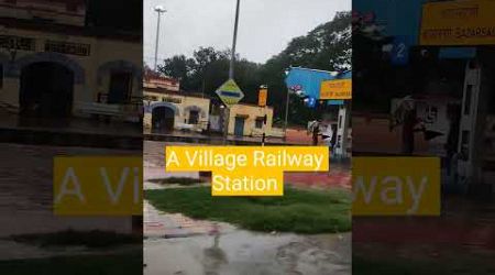 A Peaceful Village Indian Railway station.Train Travelvideo.Rural village people lifestyle.Bazarsau
