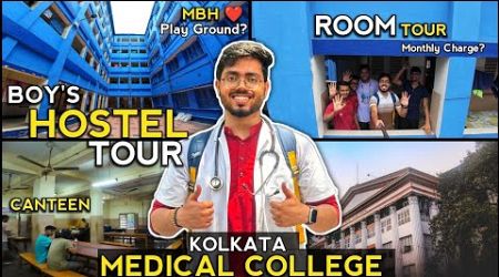 Boy&#39;s Hostel Tour | Medical College Kolkata | Room Tour,Canteen,Play Ground