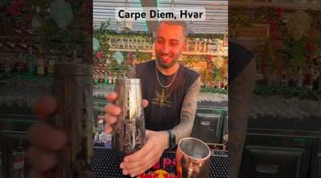 Carpe Diem, Hvar! #shorts #carpediem #mixology #cocktail #yachts #yachtlife