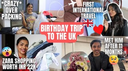 Shopping, Packing &amp; Travelling to UK | my first *INTERNATIONAL* Birthday Trip 