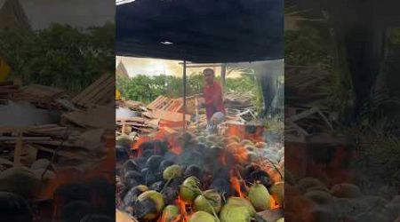 Must try! Delicious original roasted coconut in Thailand.