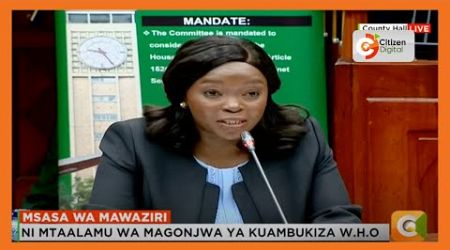 Health CS nominee Deborah Barasa: I support the creation of National Health Service Commission