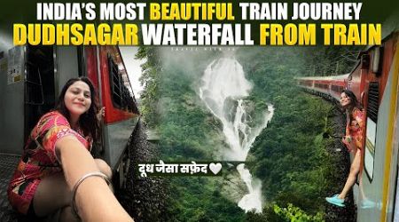 Dudhsagar Waterfall Goa Train journey in Velankanni Express 