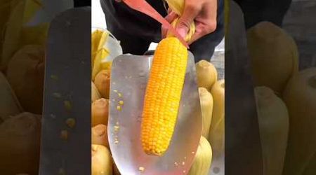 Keterampilan memotong jagung rebus di thailand #shorts #jagung #corn #jagungrebus #streetfood