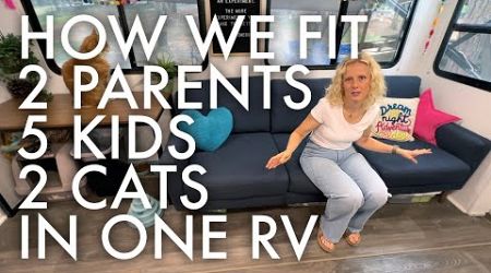 BIG FAMILY RV TOUR : FAMILY OF 7 LIVING IN TRAVEL TRAILER