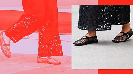 Expensive fishnet flats are the reigning ugly shoes of the summer