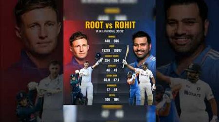 Root vs Rohit In International Cricket #rohitsharma