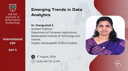 Day 5 : Emerging Trends in Data Analytics
