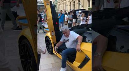 Billionaire boss getting out his Lamborghini #billionaire #monaco #luxury #trending #lifestyle #fyp