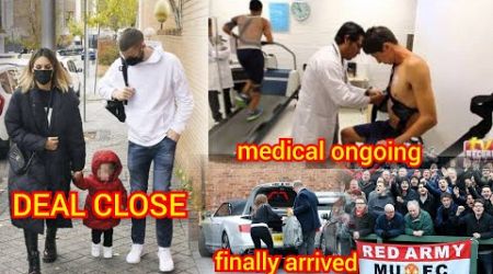 welcome to Manchester united✅finally arrived Carrington for Medical today