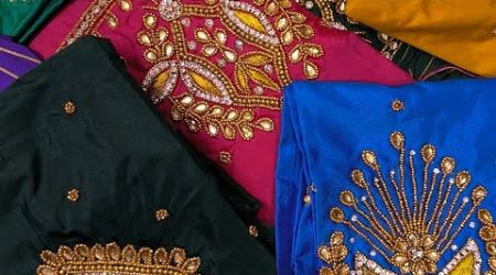 Latest patuu saress &amp; maggam work blouses collections||SR TRENDS||