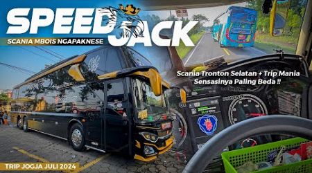 [ TRIP MANIA PAKAI UNIT YANG GA BIASA ! ] GIMANA SENSASINYA ? Trip Bcoach SpeedJack Scania K410 P1