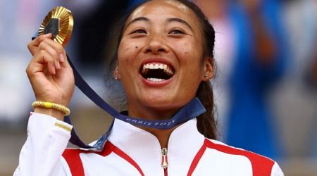 Zheng Qinwen beats Donna Vekic to win historic Olympic tennis gold for China