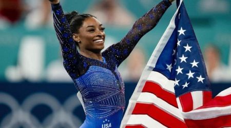 Gymnast Simone Biles overwhelmed with anxiety in Olympic Village