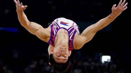 Carlos Edriel Yulo wins historic gold for Philippines with Olympic floor exercise