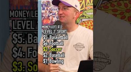 $15 To Build The Perfect Sports Franchise! How’d He Do? #shorts #budget #money #sports #fans #drake