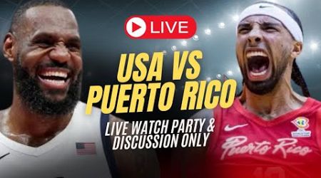 Team USA vs Puerto Rico Live Olympics Basketball Play-by-play Reaction