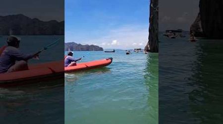 Sea Kayaking at Hong Island || Phang Nga Bay Thailand || #youtubeshorts #shortsvideo #trendingshorts