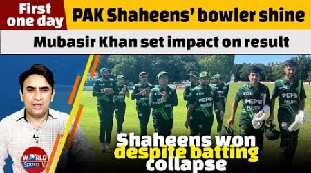 Pakistan cricket: PAK Shaheens’ bowler shine in 1st one day | Mubasir Khan set impact on result
