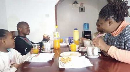 Sunday breakfast with my family #Ugalimandishes#Myfamily#Breakfast#Sundayrecipe#Foodforyou#lifestyle