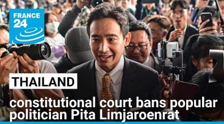 Thai constitutional court bans popular politician Pita Limjaroenrat, dissolves party • FRANCE 24