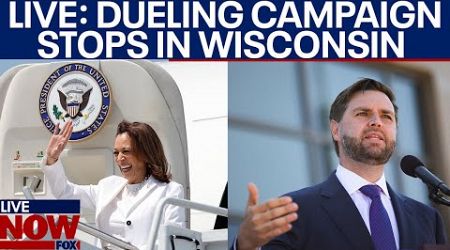 LIVE: Kamala Harris &amp; JD Vance make dueling campaign stops in Wisconsin | LiveNOW from FOX