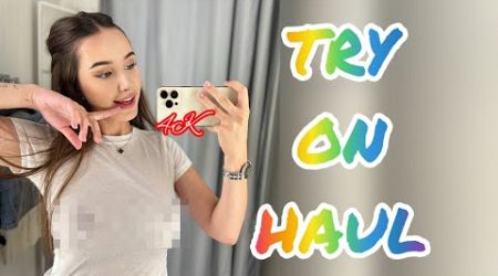 [4K] Transparent Try on Haul with Alisa | Summer Blouses | Trends 2024