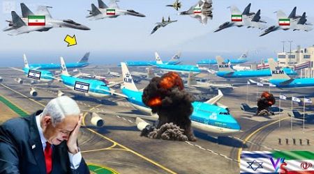 Israeli Military International Airport Of Jerusalem Destroy By Irani Fighter Jets&amp; Helicopters GTA-5