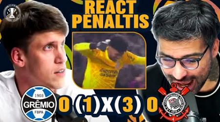 CROSS quase INFARTA ao vivo! REACT PÊNALTIS (Grêmio 1 x 3 Corinthians)