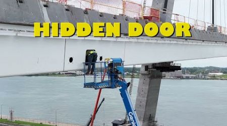 NEW Gordie Howe International Bridge Hidden Door | Detroit, Michigan 4K