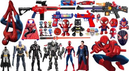 Spider Man Action Doll | Popular Marvel Toy Collection | Marvel Toy Gun Collection Open Box