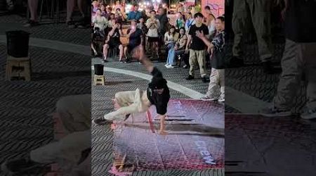 Breakdance ,Dancers at Old town night market ,Phuket