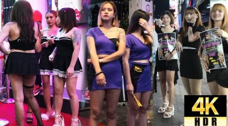 Pattaya 4K Walk Walking Street Exciting Nightlife on the Weekend.Thailand 2024.