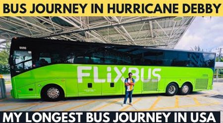 27 Hours in America’s LONGEST LUXURIOUS BUS JOURNEY with Washroom Onboard | Miami New York Road Trip