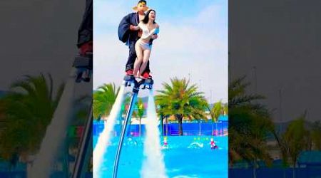 Water flyboard #adventure #travel #top #skydiving #waterpark #watergames #shorts #trendingshorts