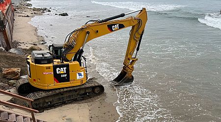 The owner of an MLB team is accused of taking sand from a public Malibu beach for a construction project at his posh home