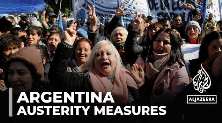 Argentina teachers protest, raising concerns over impact of the government&#39;s austerity plan