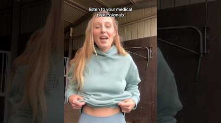 PLEASE listen to medical professionals #horse #horsegirl #equestrian #equestrianlife #horsetrainer